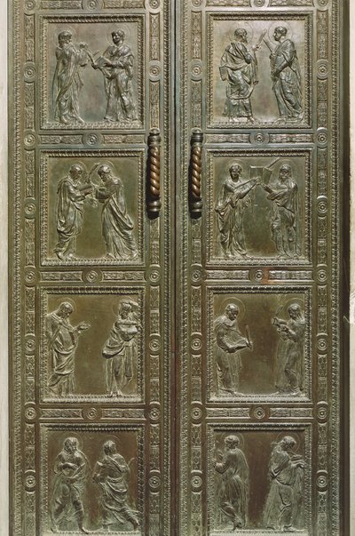 Doors depicting Martyrs, 1440-43 (detail) by Donatello